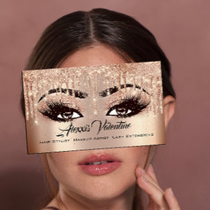 Carte De Visite Alexxis Maquillage Lashes Parties scintillant Laxa