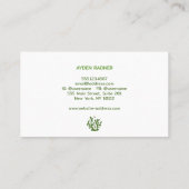 Carte De Visite Algues (Dos)