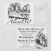 Carte De Visite Alice150 Alice dans anniversaire du pays des (Devant / Derrière)