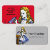 Carte De Visite Alice au pays des merveilles (Devant / Derrière)
