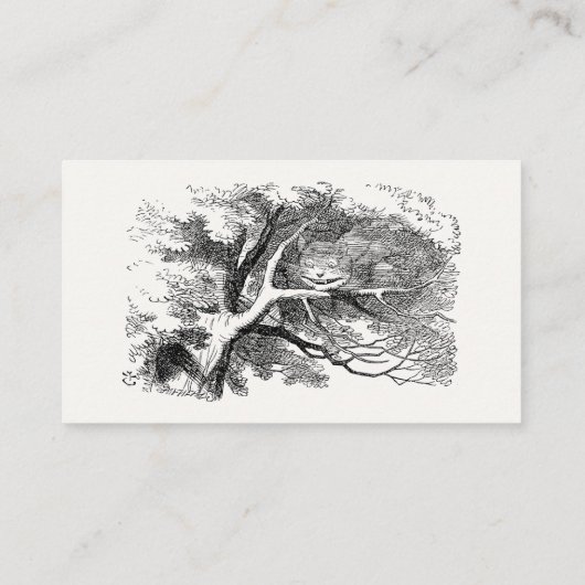 Carte De Visite Alice au pays des merveilles - Cheshire Chat s'est (Dos)