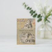 Carte De Visite Alice au pays des merveilles Flamant rose classiqu (Debout devant)