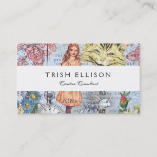 Carte De Visite Alice au pays des merveilles Lapin de Cheshire cla