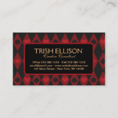 Carte De Visite Alice au pays des merveilles Mad Cheshire Chat (Dos)