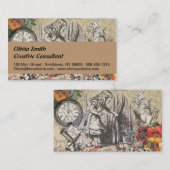 Carte De Visite Alice au pays des merveilles Rideau Art classique (Devant / Derrière)