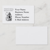 Carte De Visite Alice au pays des merveilles, "six choses (Devant / Derrière)