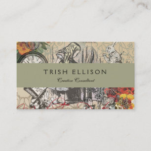 Carte De Visite Alice Aventures au Pays des Merveilles Rideau Clas