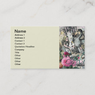 Carte De Visite Alice Classique Merveilleux Dodo Art Tenniel