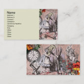 Carte De Visite Alice rideau absurde merveilleuse (Devant / Derrière)