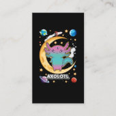 Carte De Visite Alien Axolotl Pastel Goth Space Crescent (Devant)