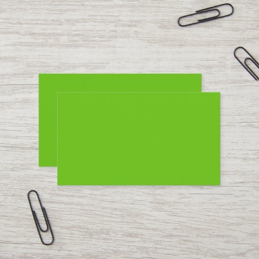 Carte de visite Alien Green (Devant/Arrière en situation)