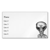 Carte de visite Alien gris (devant)