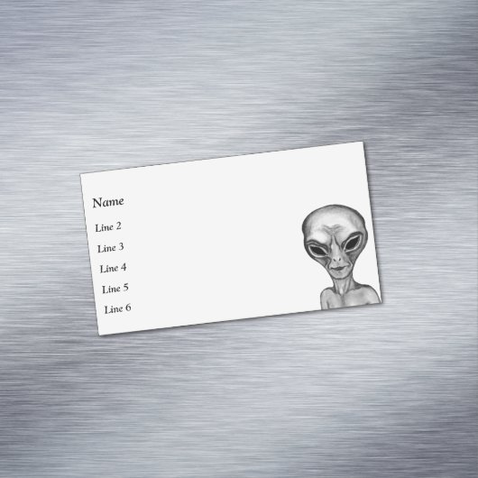 Carte de visite Alien gris (In Situ)