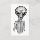 Carte De Visite Alien gris (Dos)