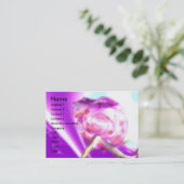 Carte De Visite ALIEN NEREIDE /NYMPH D'EAU, ROSE SEASHELL Sci-Fi (Debout devant)