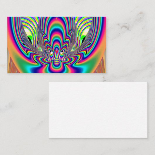 CARTE DE VISITE ALIEN OEIL FRAYANT (Devant / Derrière)