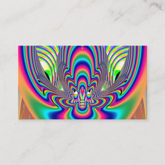 CARTE DE VISITE ALIEN OEIL FRAYANT (Devant)