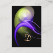 Carte De Visite ALIEN PEARL MONOGRAM Vibrant violet noir (Dos)