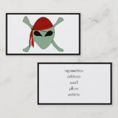 Carte De Visite Alien Pirate (Devant / Derrière)