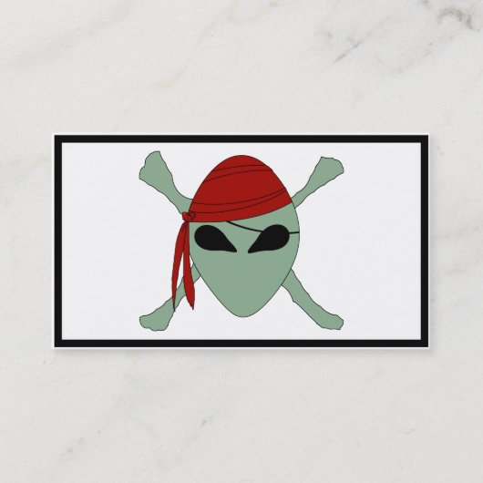 Carte De Visite Alien Pirate (Devant)