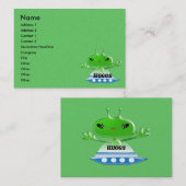 Carte De Visite Aliens Huggs (Devant / Derrière)