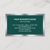 Carte De Visite Alignement de roue vert foncé Magasin de pneus (Dos)