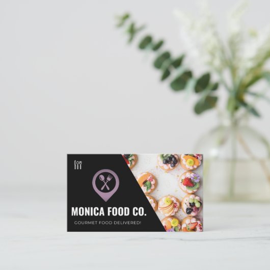 Carte de visite alimentaire (Debout devant)