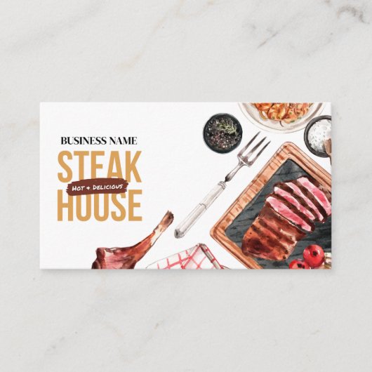 Carte de visite alimentaire à vapeur (Devant)