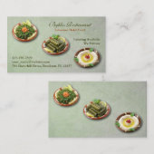 Carte de visite alimentaire arabe libanais (Devant / Derrière)