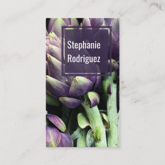 Carte de visite alimentaire coloré moderne (Devant)