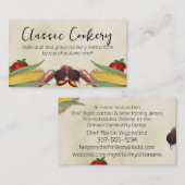 carte de visite alimentaire légume vert mixte (Devant / Derrière)