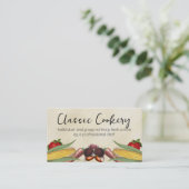 carte de visite alimentaire légume vert mixte (Debout devant)