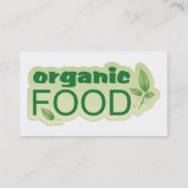 Carte De Visite Alimentation biologique (Dos)
