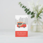 Carte De Visite Alimentation camion rue frites snack (Debout devant)