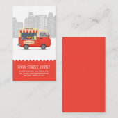 Carte De Visite Alimentation camion rue frites snack (Devant / Derrière)