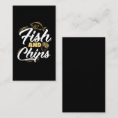 Carte De Visite Alimentation du poisson et des chips Alimentation  (Devant / Derrière)