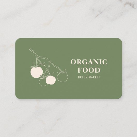 Carte De Visite Alimentation écologique moderne (Devant)