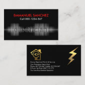 Carte De Visite Alimentation électrique par courant électrique Ele (Devant / Derrière)