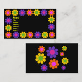 Carte De Visite Alimentation en fleurs rétro (Devant / Derrière)