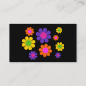 Carte De Visite Alimentation en fleurs rétro (Dos)