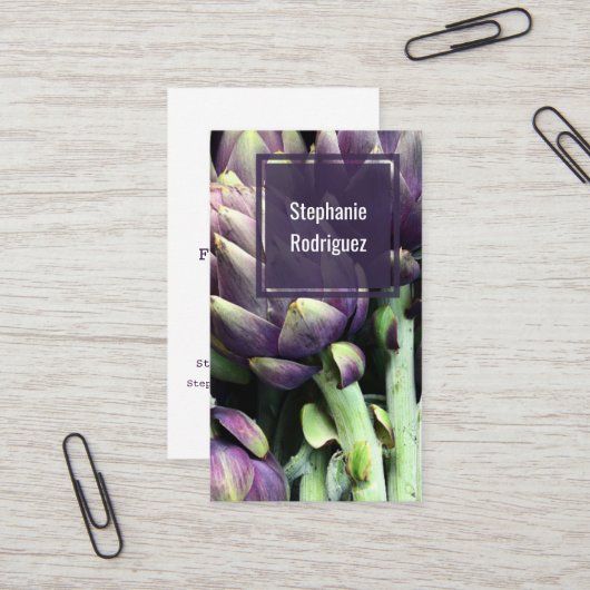 Carte De Visite Alimentation moderne professionnelle (Devant/Arrière en situation)