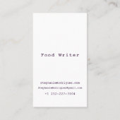 Carte De Visite Alimentation moderne professionnelle (Dos)