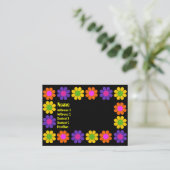 Carte De Visite Alimentation par fleur rétro (Debout devant)