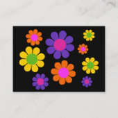 Carte De Visite Alimentation par fleur rétro (Dos)