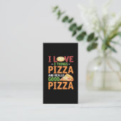 Carte De Visite Alimentation Rapide Pizza Slice Lover (Debout devant)
