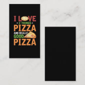 Carte De Visite Alimentation Rapide Pizza Slice Lover (Devant / Derrière)