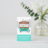 Carte De Visite Alimentation rue cupcake desserts sucrés (Debout devant)