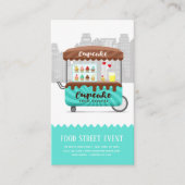 Carte De Visite Alimentation rue cupcake desserts sucrés (Devant)