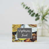 Carte De Visite Alimentation végétarienne indienne (Debout devant)