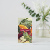 Carte De Visite Alimentation Vintage biologique (Debout devant)